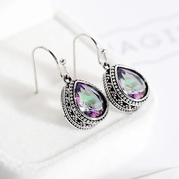 Fashion Trend Jewelry Vintage Water Drop Earrings - Picture 3 of 8
